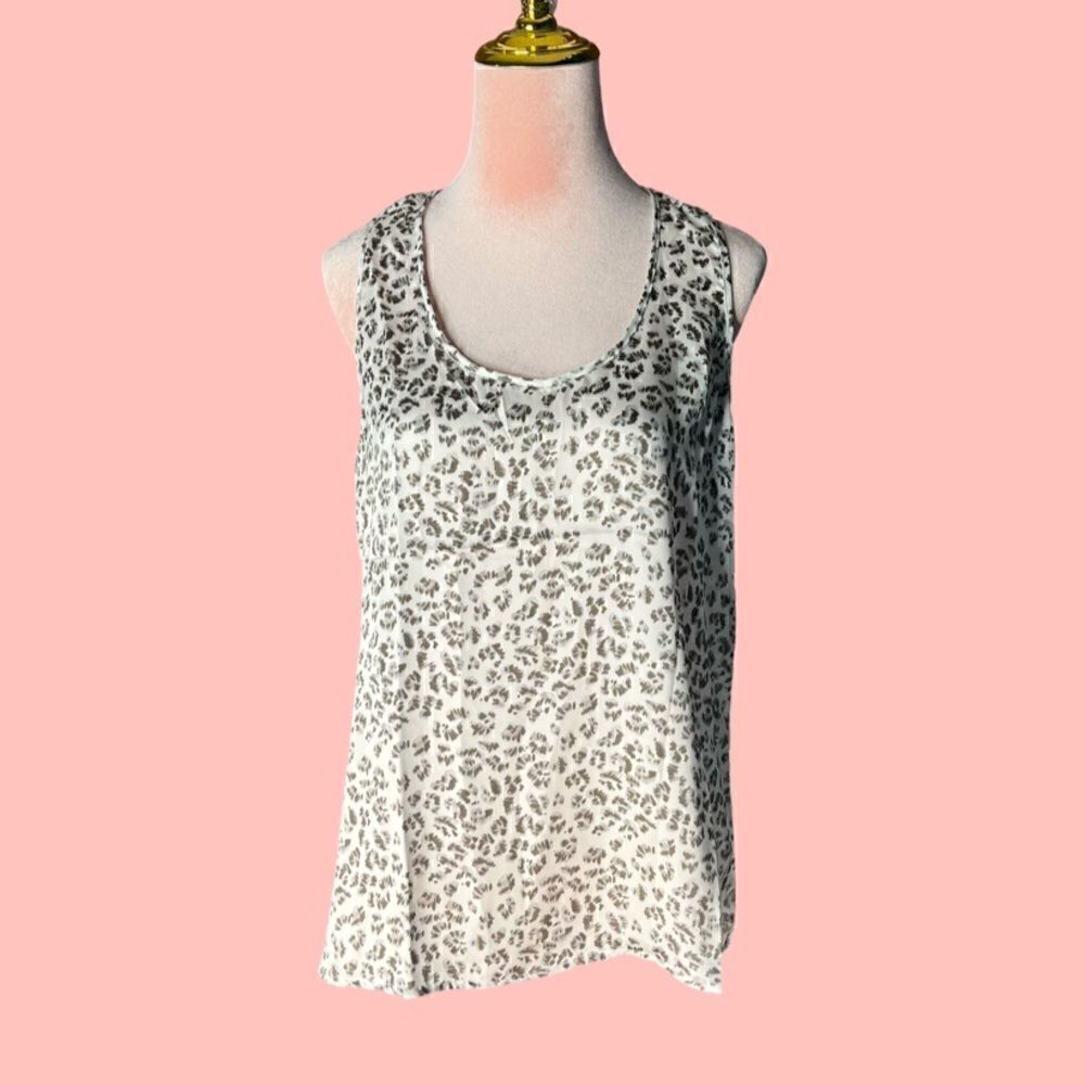 REVOLVE Three Eighty-Two Lightweight T-Back Tank in Leopard Print. Medium. NWT!